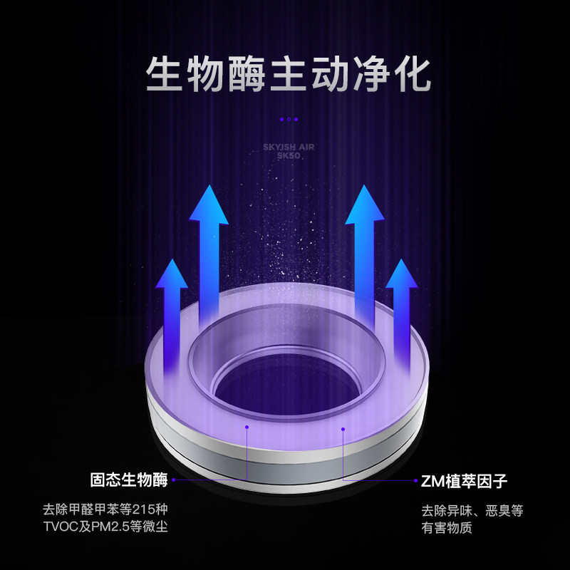 SKYISH/异味滤网雾霾烟空气净化器汽车车载除甲醛美国施凯西
