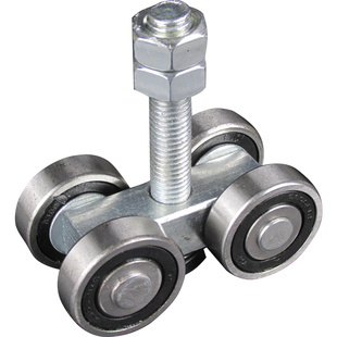 移门吊轮配件轮子重型折叠门推拉门吊轨顶装槽钢轴承滑轮轨道滑轨