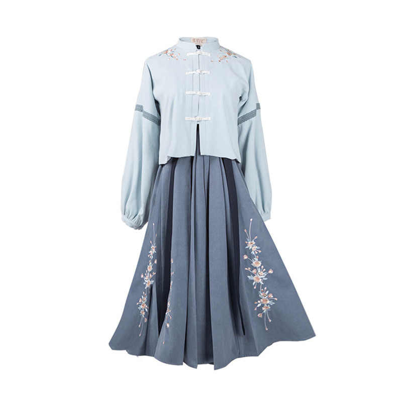 汉元素民国风学生班服套装汉服女