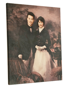 送父母金婚纪念创意礼物全家福