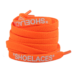 适配OW联名SHOELACES字母耐克空军一号AF1板鞋AJ1篮球鞋鞋带扁平