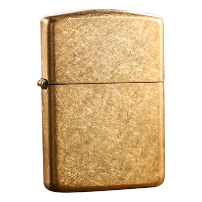 美国Zippo打火机zippo原装正版 纯铜花沙盔甲重机28496 专柜正品