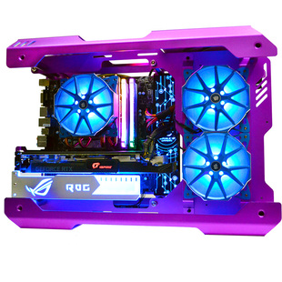 炽果01M机箱大促电竞铝风冷MOD迷你钢化玻璃小机箱开放式主机正品