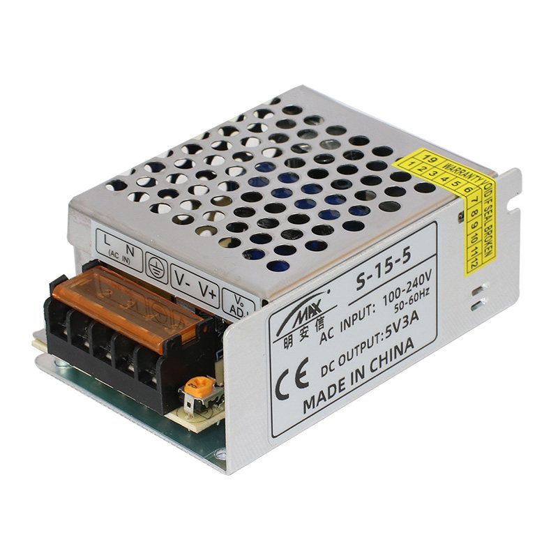 220伏转5V3A15W开关电源LED显示屏电源模块监控直流变压器S-15-5
