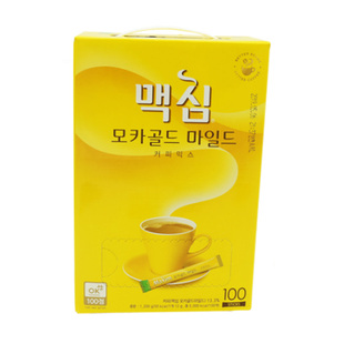 韩国咖啡麦馨咖啡100条装 麦馨摩卡咖啡三合一速溶咖啡 包邮