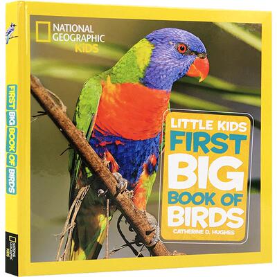 英文原版 National Geographic美国国家地理Little Kids First Big Book of Birds儿童百科精装大开本 鸟类启蒙7-10岁儿童读物阅读