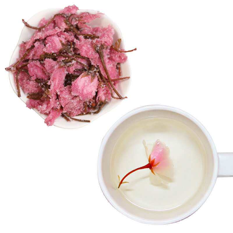 干樱花茶 非日本盐渍樱花 大朵樱花 糖渍樱花 水信玄饼套餐原料