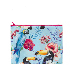 德国LOQI时尚洗漱包多功能分类袋收纳整理防水化妆包手拿包 中号