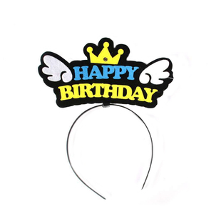 网红发光发箍卡夹生日帽兔子胡萝卜带灯派对卡通帽生日蛋糕装饰