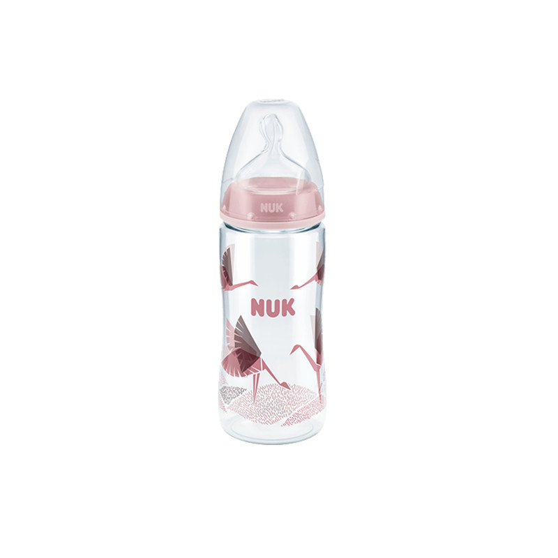 nuk德国进口塑料硅胶300ml奶瓶