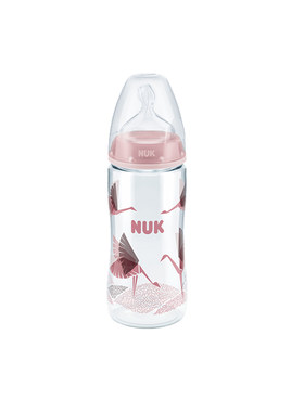 nuk德国进口塑料硅胶300ml奶瓶