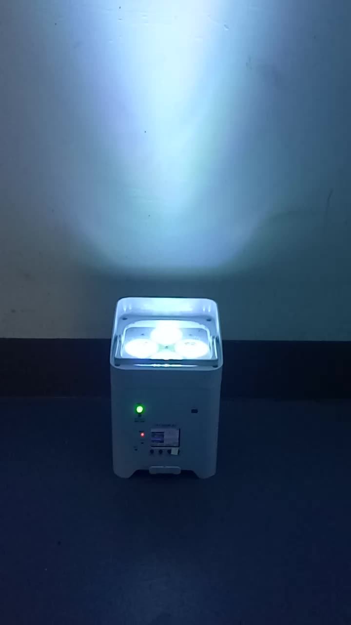 4 X 18w Rgbwa + Uv 6in1 Led Par Light/rechargeable Battery Powered Wireless Led Wedding Uplight