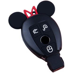 奔驰C级E200L钥匙套A级c260l A180L女GLC300卡通GLK扣CLA包GLS壳S