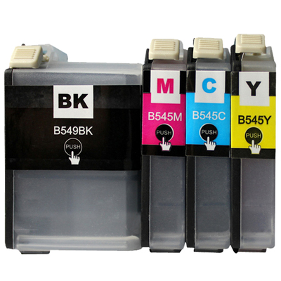 适用兄弟墨盒 DCP-J100 MFC-J200 LC545XL-CMY 墨水盒 青品红黄色