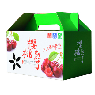 樱桃纸箱子包装盒大小樱桃樱珠车厘子礼品盒3斤5斤装手提纸盒批发