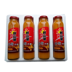 山西吕梁野山坡沙棘汁饮料 果汁300ml*15瓶山西特产