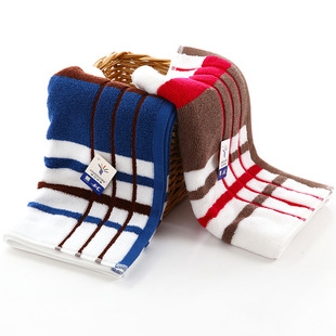 纯棉加厚毛巾2条装 金号毛巾成人款全棉金浩家用吸水洗脸面巾