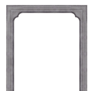 新中式仿古砖雕徽派门楼别墅庭院大门门套线装饰拐角青砖门框线