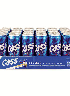 韩国原装进口啤酒cass500ml一箱