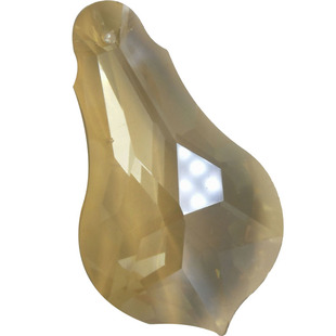 水晶灯配件老葫芦门帘婚庆透明玻璃茶色挂件片k9客厅吊灯灯饰吊坠