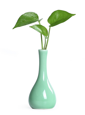 青瓷植物家居容器客厅桌面小花瓶