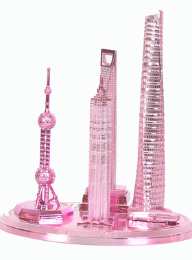定制送礼东方明珠塔上海中心摆件
