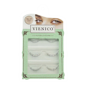 【VIENICO】纯手工假睫毛NO.27 自然款下睫毛 素然逼真裸妆透明梗