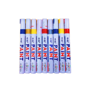 油漆笔补漆笔白色记号笔轮胎笔  金色签到笔修补笔金属笔12支包邮