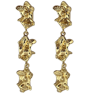 徐睿知同款金色耳环2020年新款潮韩国设计感气质大气显瘦长款耳饰