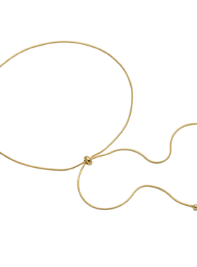 岚山小众设计可调节钛钢叠戴手链