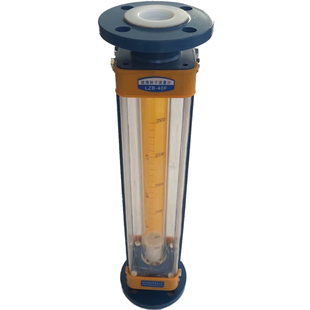 四氟防腐型玻璃转子流量计气体液体流量计水LZB-15F/25F/40F/50F