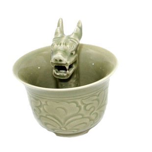 陕西耀州瓷 倒灌壶 两心壶 凤鸣壶 特色工艺品 抖音同款公道杯