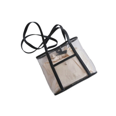 韩版pvc透明包包女夏简约果冻包