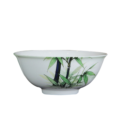 红叶陶瓷5英寸家用饭碗加大中式