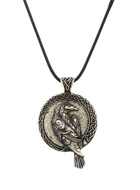维京黑鸟凯尔特雄鹰护身符项链