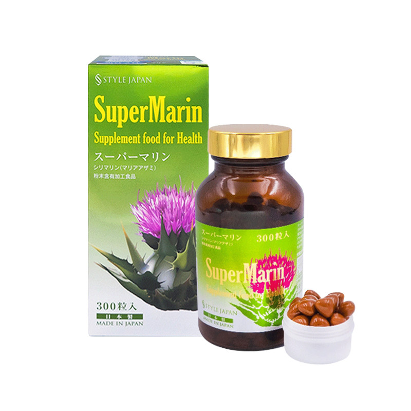 日本代购富山SuperMarin肝宝精奶酥草萃取饮护肝保健品