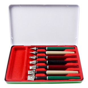 铁盒鸭嘴笔  绘图绘画笔 题头黑体字书写笔等线笔平行笔排笔 指挥标图笔 7支装单支鸭嘴笔