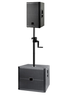 欧特声手摇专业舞台音响全金属支撑杆音箱直杆低音炮支架连接杆