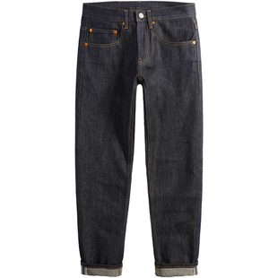 15.5oz 原色基础养牛款 赤耳丹宁牛仔裤男款冬季直筒宽松男款潮