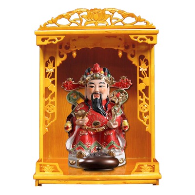 佛龛佛坛吊柜 财神观音坐佛堂神龛供桌 祖先牌位供台佛柜吊柜包邮