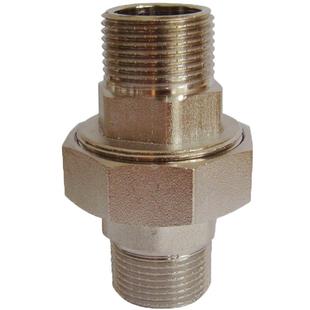 加厚双外丝铜活接 4分6分1寸内外牙铜活接 水泵暖气水管铜活接头