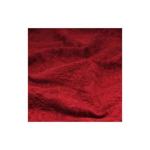 【瓦娜家手工布料】秋冬复古亚麻棉刺绣提花麻布原创服饰略厚面料