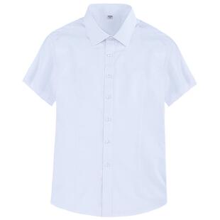 JK制服学院白衬衫女学生短袖夏季薄款宽松职业工作服方领长袖衬衣