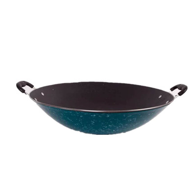 老式双耳加厚圆底燃气灶大铁锅