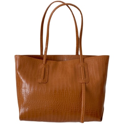 复古质感新款潮大容量韩版托特包