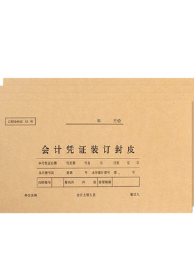 财会牛皮纸会计记账凭证发票大号