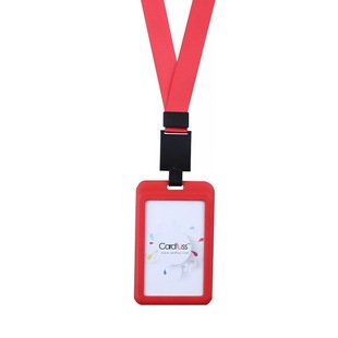 卡富仕时尚硬塑料工作牌刷卡挂牌吊绳员工胸卡胸牌厂牌工作证IC卡门禁卡套配可伸缩易拉扣挂绳挂牌餐卡校卡壳