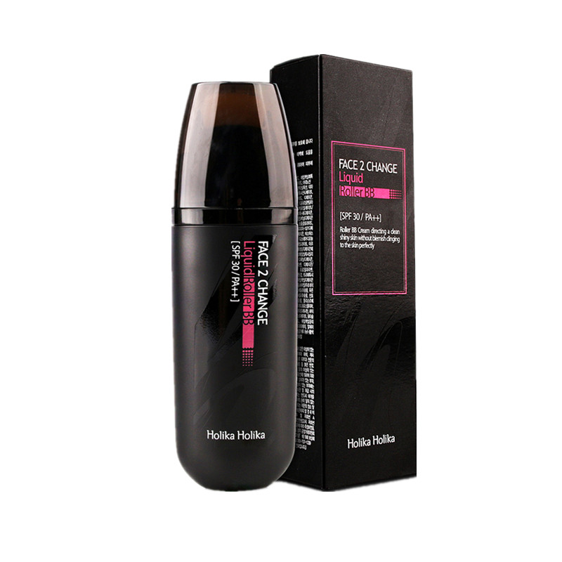 韩国正品Holika魔法猫猫face2change水感滚轮BB霜遮瑕保湿控油女