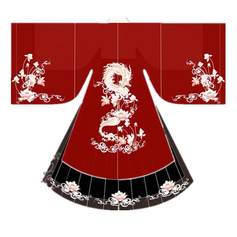 【阡陌云裳】初莲原创汉服女正品齐腰襦裙大袖衫六米裙摆重工刺绣