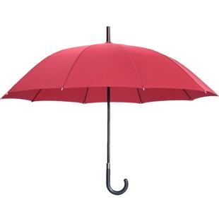 雨伞定制伞可印logo商务广告伞黑色双人长柄直柄自动伞晴雨两男女